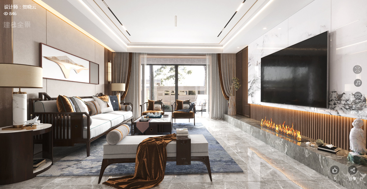 安展蔚然家园193平米新中式